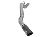 aFe LARGE Bore HD 5in Exhausts DPF-Back SS w/ Black Tips 16-17 GM Diesel Truck V8-6.6L (td) LML/L5P