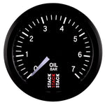 Autometer Stack 52mm 0-7 Bar M10 Male Pro Stepper Motor Oil Pressure Gauge - Black