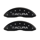 MGP 4 Caliper Covers Engraved Front & Rear Acura Red finish silver ch