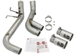 aFe Victory Series 4in 409-SS DPF-Back Exhaust w/ Dual Polished Tips 2017 GM Duramax V8-6.6L(td) L5P