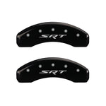 MGP 4 Caliper Covers Engraved Front & Rear SRT Black finish silver ch