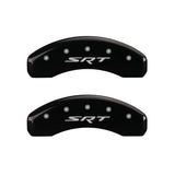 MGP 4 Caliper Covers Engraved Front & Rear SRT Black finish silver ch