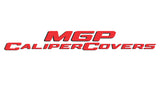 MGP 4 Caliper Covers Engraved Front & Rear 11-18 Jeep Grand Cherokee Red Finish Silver Jeep Logo