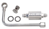 Edelbrock 3/8In Hard Fuel Line w/ -6 B-Nut and Polished Filter