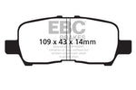 EBC 05-09 Buick Allure (Canada) 3.6 Ultimax2 Rear Brake Pads