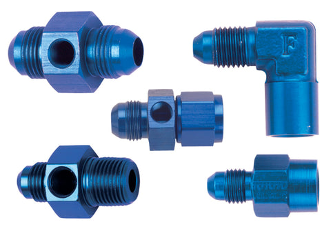 Fragola Inline Gauge Adapter -6AN Male x -6AN Fem