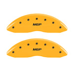 MGP 4 Caliper Covers Engraved Front & Rear JEEP Yellow finish black ch