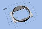 Vibrant MAF Sensor Adapter Plate for Mitsubishi applications use w/ 4.5in Inlet I.D. filters only