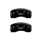 MGP 4 Caliper Covers Engraved Front & Rear MGP Black Finish Silver Characters 2017 Acura MDX