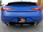 aFe POWER Takeda 2.5in 304 SS CB Exhaust w/ Carbon Fiber Tips 17-19 Infiniti Q60 V6-3.0L (tt)