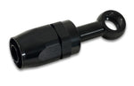 Vibrant -10AN Banjo Hose End Fitting for use with M12 or 7/16in Banjo Bolt - Aluminum Black