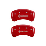 MGP 4 Caliper Covers Engraved Front & Rear Lincoln Red finish silver ch