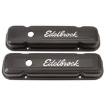 Edelbrock Valve Cover Signature Series Pontiac 1962-1979 301-455 CI V8 Low Black