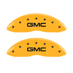 MGP 2 Caliper Covers Engraved Front GMC Yellow Finish Black Characters 2004 GMC Canyon